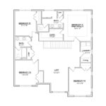 upper floor plan garage right dimensions version